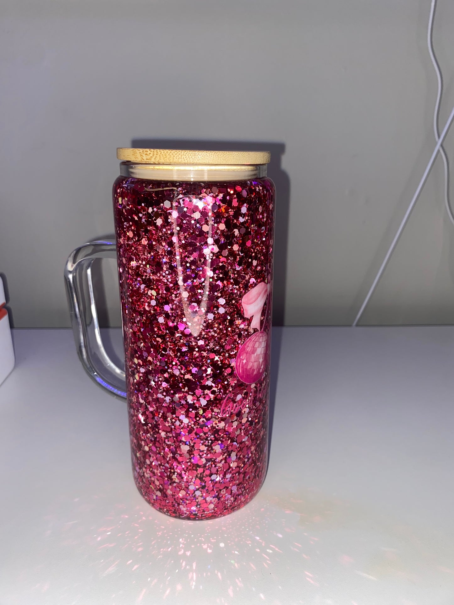20 oz Cherry Coquette glass - Slow Flow