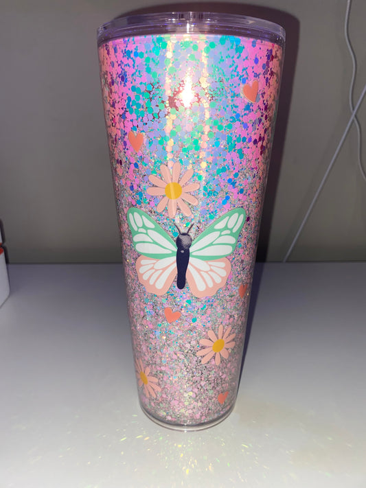 24 oz Butterfly, Flower- Slow Flow