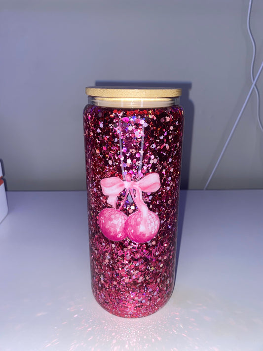 20 oz Cherry Coquette glass - Slow Flow