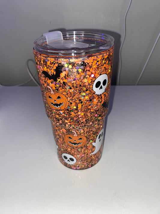 18 oz Acrylic - Spooky Season Pre made Slow Flow